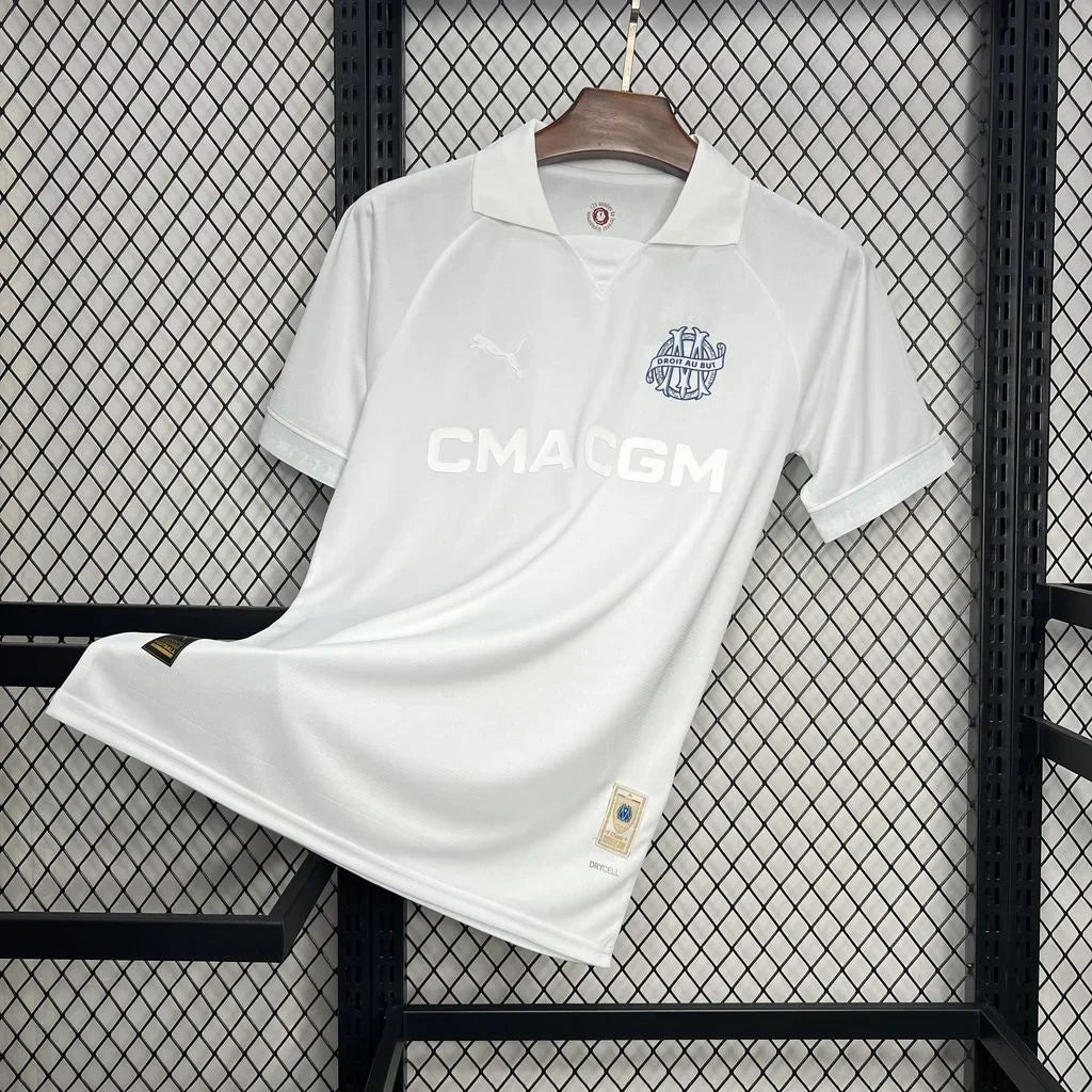 Maillot Olympique de Marseille foot 125 ans 2024 2025 OM blanc