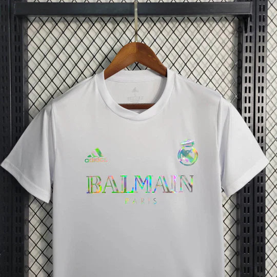 Maillot Real Madrid foot Balmain blanc 2023 2024